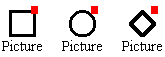 Pictures are available when a red dot is present